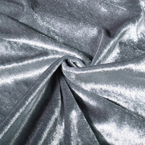 Off Shoulder Velvet Long Sleeve Tie Front Hem NWT - Picture 2 of 8